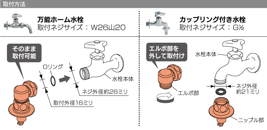 洗濯機用ニップル(ストッパーつき) 772-540