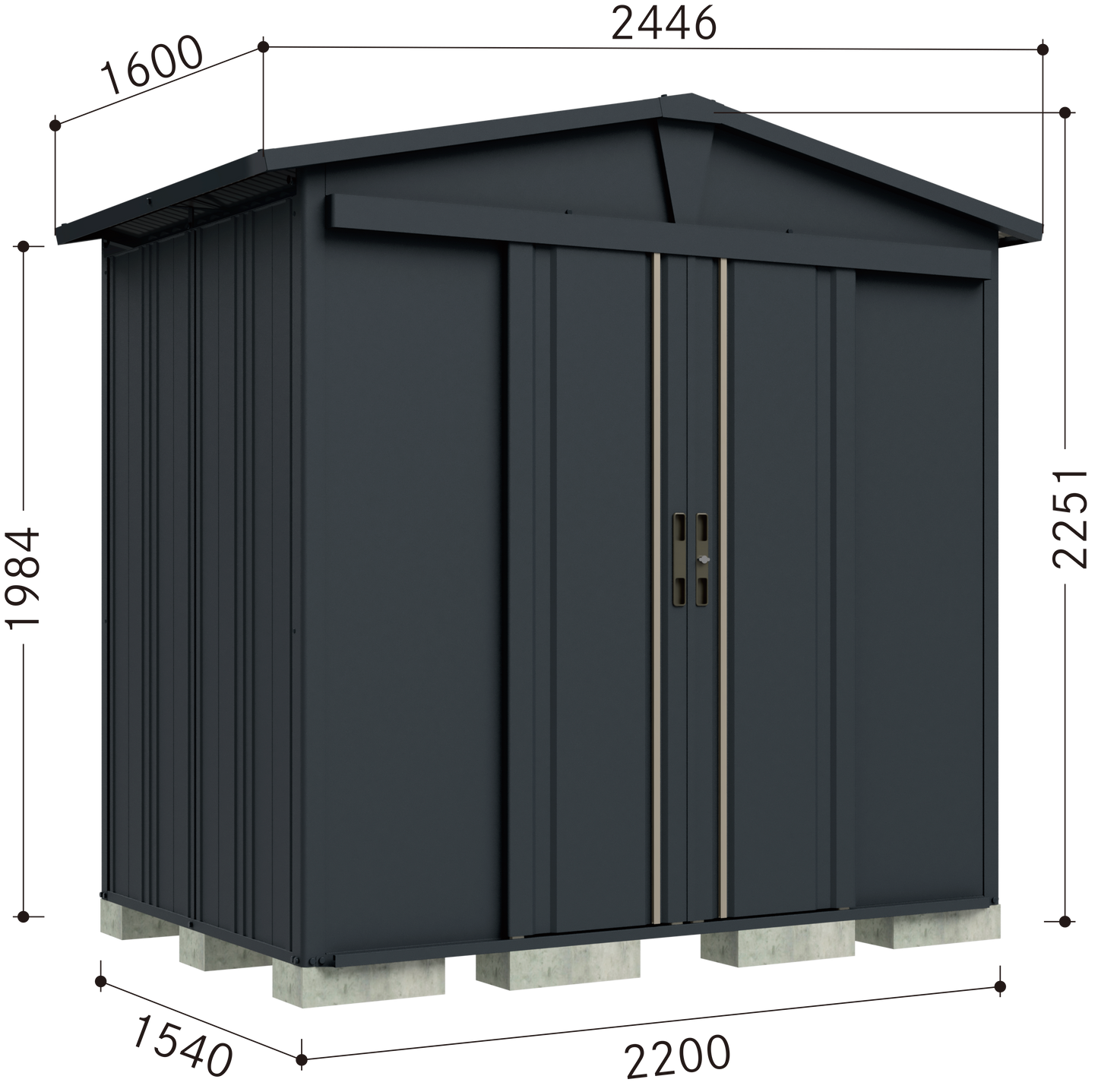 タクボ物置 LSN-2215YK