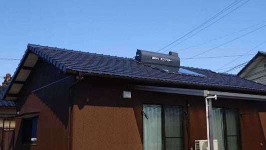 熊本県熊本市北区　太陽熱温水器設置工事
