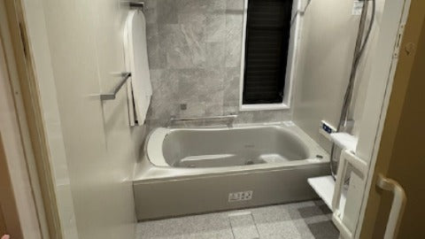 千葉県松戸市　ユニットバス交換(TOTOシンラ）　浴室引き戸改修　壁・天井のクロス張替え