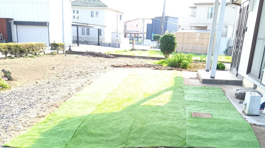 茨城県猿島郡　人工芝張り