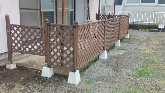 神奈川県厚木市　ラティスフェンス設置工事