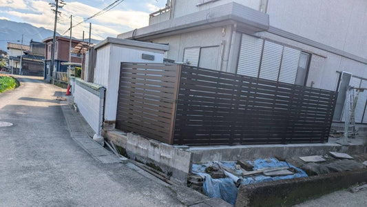 熊本県八代市　目隠しフェンス工事