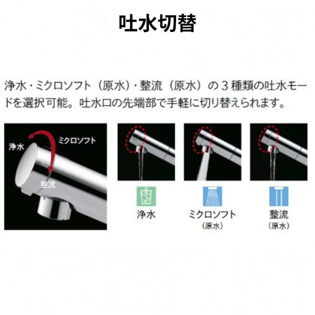 浄水機能付混合栓　TKY01313J