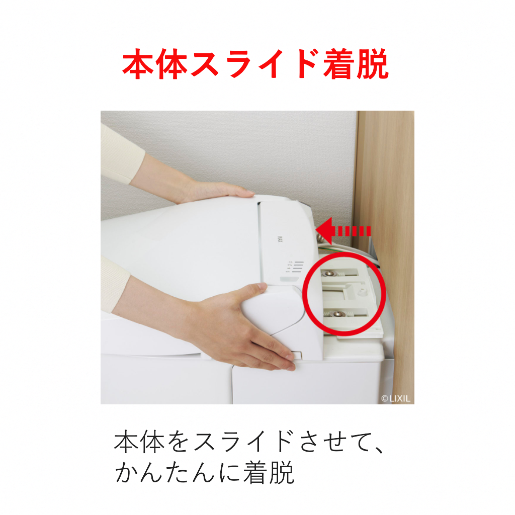 キャビネット付きトイレ　JフィットI型標準タイプ（手洗付）シャワートイレH1グレード
