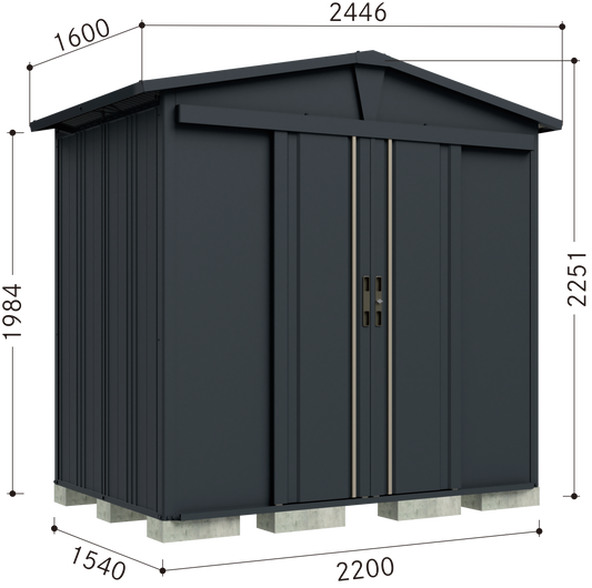 タクボ物置　LSN-2215YK