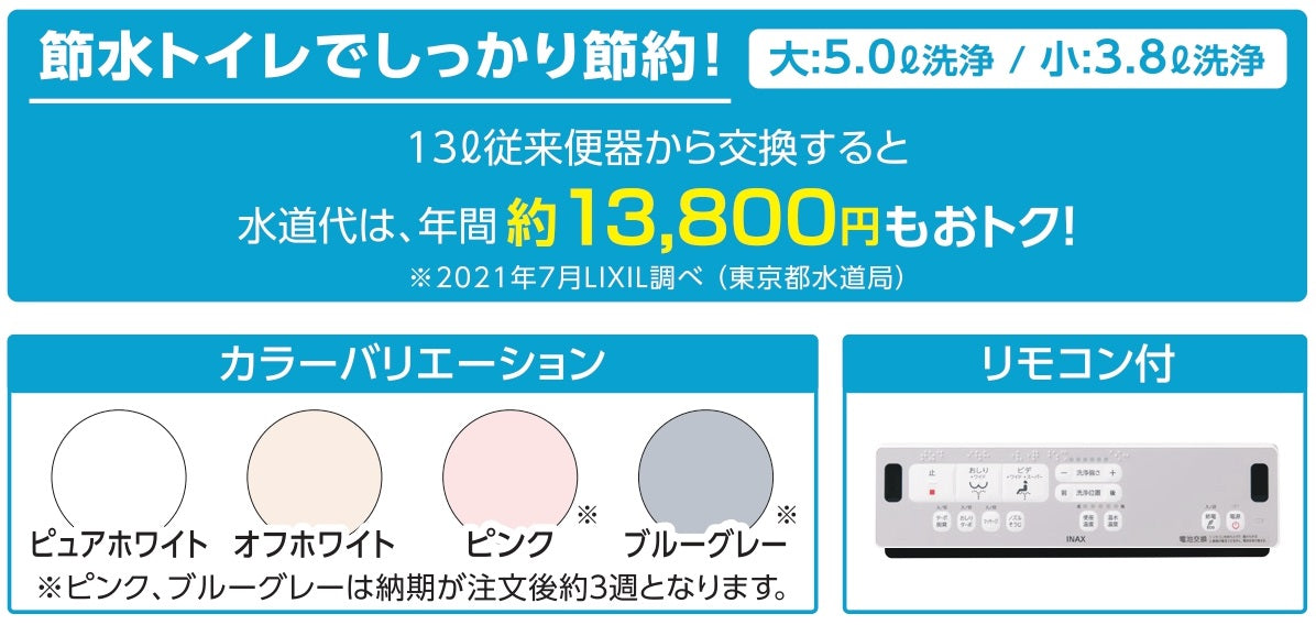 アメージュ便器セット　アメージュ便器+シャワートイレCW-RAA20H