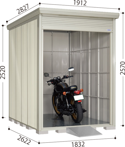 シャッター式バイクガレージ　BS-1826